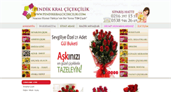 Desktop Screenshot of pendikkralcicekcilik.com